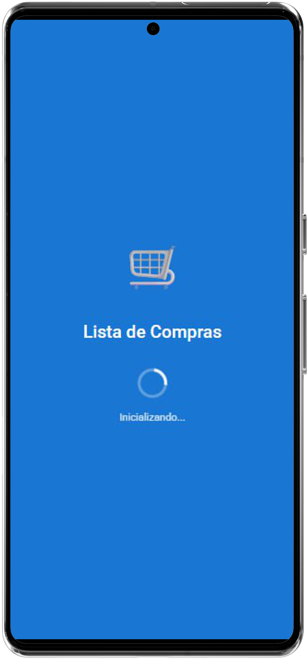 Tela principal do aplicativo Lista de Compras mostrando listas de compras
